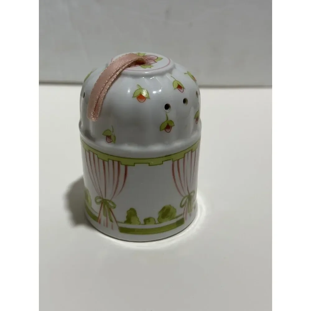 Ceramic Fragrance Pomander‎ Ben Rickert Garden Gazebo Floral Vintage Potpourri
